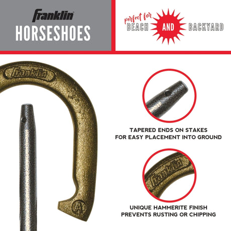 Franklin Sports 50020 Horseshoes Set, Cast Iron