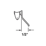 Prime-Line N 6503 Roller Assembly, 7/8 in Dia Roller, 1/4 in W Roller, Nylon, Silver, 2-Roller, 60 lb, Side Mounting