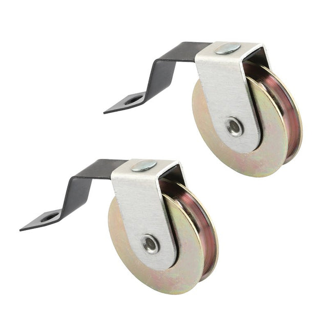 Prime-Line B 639 Roller Assembly, 1-3/4 in L Dimensions, 1 in Dia Roller, 1/4 in W Roller, Steel, Gray, 2-Roller