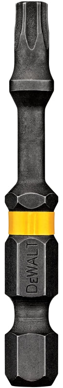 Impact Ready DWA2TX25IRB Power FlexTorq Screwdriver Bit, T25, Torx, 1/4 in Hex Shank, 2 in L, S2 Chrome Molybdenum Steel, Pack of 50