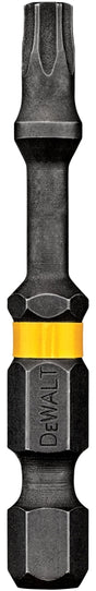 Impact Ready DWA2TX25IRB Power FlexTorq Screwdriver Bit, T25, Torx, 1/4 in Hex Shank, 2 in L, S2 Chrome Molybdenum Steel, Pack of 50