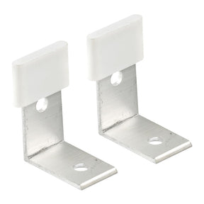 Prime-Line N 6655 Door Guide, Aluminum, White, Floor Mounting