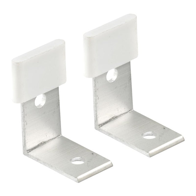 Prime-Line N 6655 Door Guide, Aluminum, White, Floor Mounting
