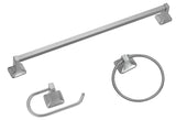 Boston Harbor 3603BN Bath Hardware Set, Aluminum/Steel/Zinc, Brushed Nickel, 3-Piece, For: Bathroom