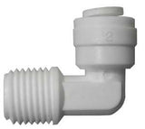 Watts PL-3009 Tube Elbow, 1/4 in, OD x MIP, 90 deg Angle, Plastic, 150 psi