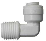 Watts PL-3009 Tube Elbow, 1/4 in, OD x MIP, 90 deg Angle, Plastic, 150 psi