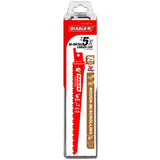 Diablo DS0656BWR25 Reciprocating Saw Blade, 6 in L, 6-1/2 TPI, Bi-Metal Cutting Edge