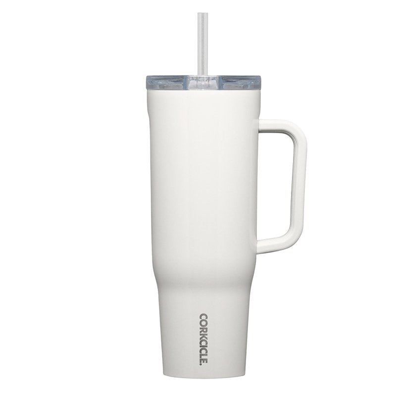 Corkcicle 2240GOM Tumbler, 40 oz, Sip Plus Straw Lid, Steel, Oat Milk, Insulated