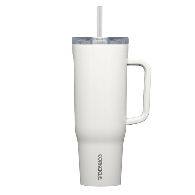 Corkcicle 2240GOM Tumbler, 40 oz, Sip Plus Straw Lid, Steel, Oat Milk, Insulated