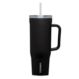 Corkcicle 2240MB Tumbler, 40 oz, Sip Plus Straw Lid, Steel, Matte Black, Insulated