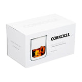 Corkcicle 7309C Rocks Glass Set, 12 oz, Clear