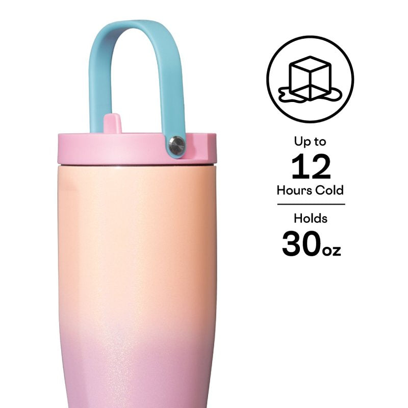 Corkcicle Go Cup XL Series 2830SL Tumbler, 30 oz, Stainless Steel, Lover, Insulated
