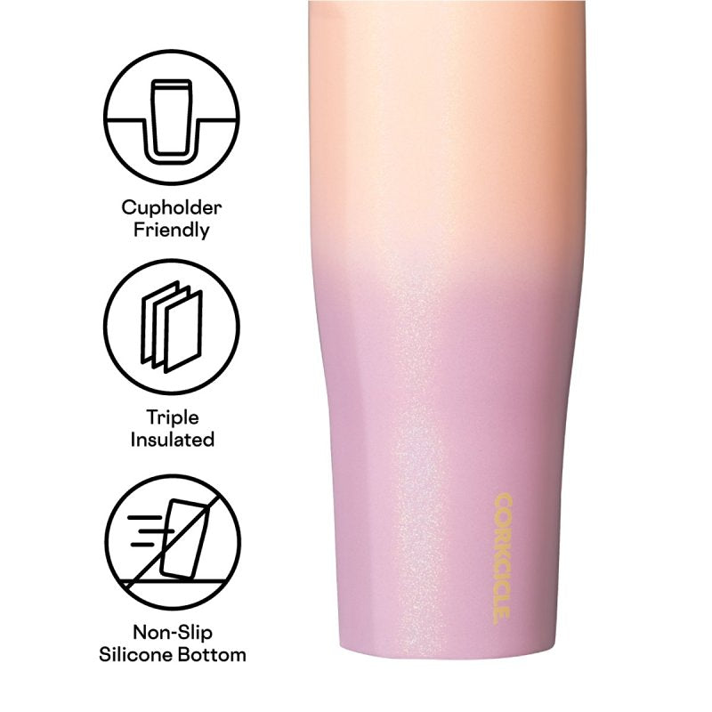Corkcicle Go Cup XL Series 2830SL Tumbler, 30 oz, Stainless Steel, Lover, Insulated