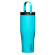 Corkcicle Go Cup XL Series 2830CCB Tumbler, 30 oz, Stainless Steel, Capri Blue, Insulated