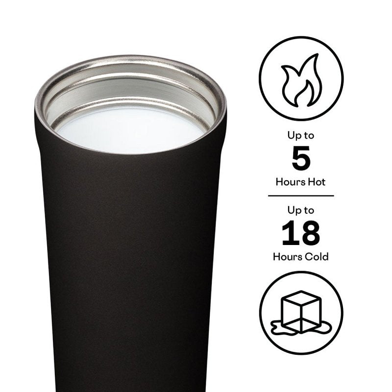 Corkcicle Sierra Series 2817PWW Commuter Cup Travel Coffee Mug, 17 oz, Ceramic, Walnut Wood