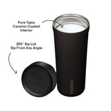 Corkcicle Sierra Series 2817MF Commuter Cup Travel Coffee Mug, 17 oz, Ceramic, Flint