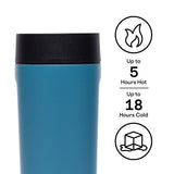 Corkcicle Sierra Series 2817MNS Commuter Cup Travel Coffee Mug, 17 oz, Ceramic, North Shore