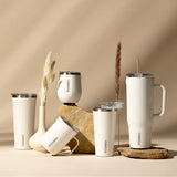 Corkcicle 2124GOM Classic Tumbler, 24 oz, Shatterproof, Sliding Lid, Stainless Steel, Oat Milk, Insulated