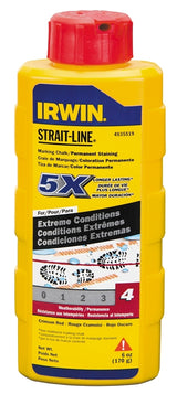 Irwin 4935519 Marking Chalk Refill, 6 oz, Crimson Red, Permanent