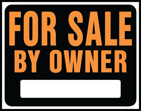 Hy-Ko Hy-Glo Series SP-101 Medium Size Identification Sign, FOR SALE BY OWBER, Fluorescent Orange Legend, Plastic, Pack of 5
