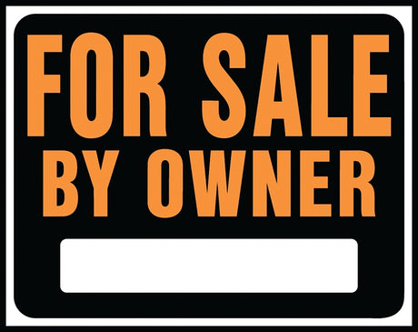 Hy-Ko Hy-Glo Series SP-101 Medium Size Identification Sign, FOR SALE BY OWBER, Fluorescent Orange Legend, Plastic, Pack of 5