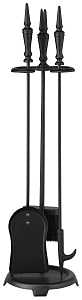 Simple Spaces T40100BK-C3L Tool Set with Stand, Steel, Black, Black Powder-Coated, 4-Piece