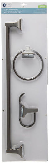 Boston Harbor 3603BVB Bath Hardware Set, Aluminum/Steel/Zinc, Venetian Bronze, 3-Piece, For: Bathroom