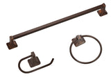 Boston Harbor 3603BVB Bath Hardware Set, Aluminum/Steel/Zinc, Venetian Bronze, 3-Piece, For: Bathroom