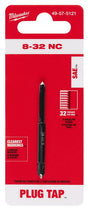Milwaukee 49-57-5121 Straight Flute Plug Tap, #8-32 Thread, Coarse Thread, HCS