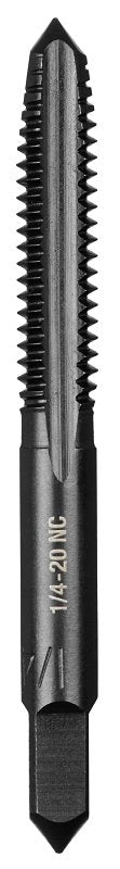 Milwaukee 49-57-5134 Straight Flute Tap, 1/4-20 Thread, NC Thread, 1 in L Thread, Plug Chamfer, 4-Flute, HCS