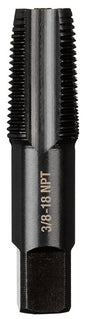 Milwaukee 49-57-5292 Straight Flute Plug Tap, 3/8-18 Thread, NPT Thread, 4-Flute, HCS