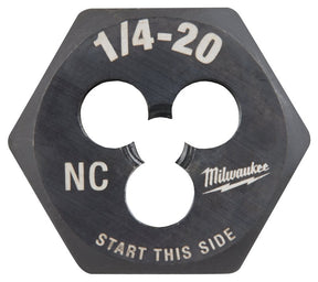 Milwaukee 49-57-5334 Threading Die, 1/4-20 Thread, Coarse Thread, HCS