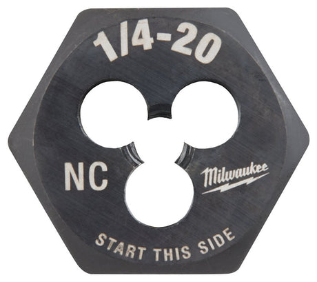 Milwaukee 49-57-5334 Threading Die, 1/4-20 Thread, Coarse Thread, HCS