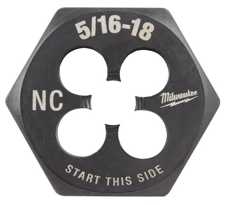 Milwaukee 49-57-5342 Threading Die, 5/16-18 Thread, Coarse Thread, HCS