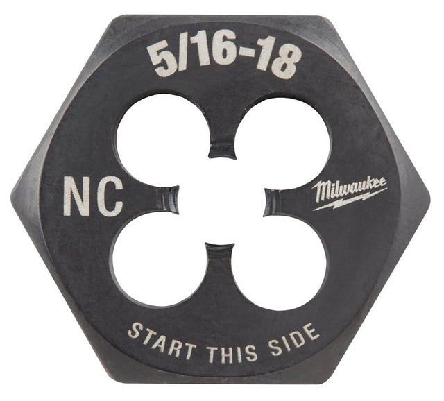 Milwaukee 49-57-5342 Threading Die, 5/16-18 Thread, Coarse Thread, HCS