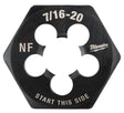 Milwaukee 49-57-5357 Threading Die, 7/16-20 Thread, Fine Thread, HCS