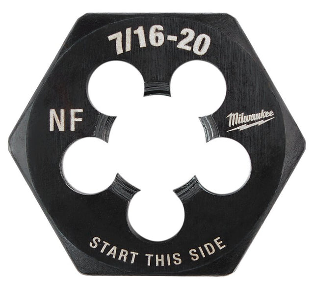 Milwaukee 49-57-5357 Threading Die, 7/16-20 Thread, Fine Thread, HCS