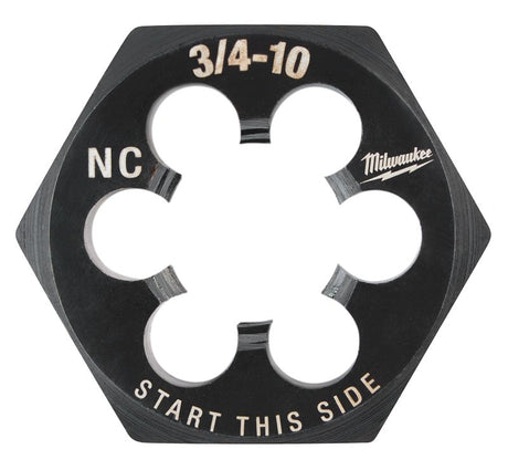 Milwaukee 49-57-5376 Threading Die, 3/4-10 Thread, Coarse Thread, HCS