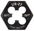 Milwaukee 49-57-5389 Threading Die, 1/8-27 Thread, NPT Thread, HCS