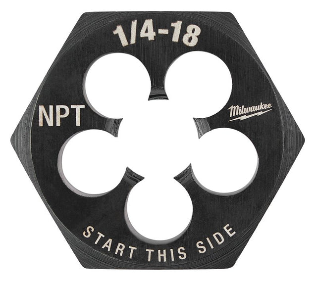 Milwaukee 49-57-5391 Threading Die, 1/4-18 Thread, NPT Thread, HCS