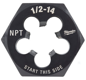 Milwaukee 49-57-5393 Threading Die, 1/2-14 Thread, NPT Thread, HCS