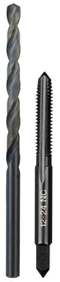 Milwaukee 49-57-5530 Drill and Tap Bit, HCS, Black Oxide, Specifications: #12-24 NC Straight Flute Plug Tap, #16 Drill