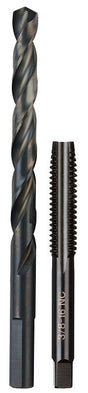 Milwaukee 49-57-5548 Drill and Tap Bit, HCS, Black Oxide, Specifications: 3/8-16 NC Straight Flute Plug Tap, 5/16 Drill