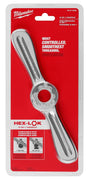 Milwaukee 49-57-5002 Tap and Die Threading Handleâ€‹, 1 in Tap/Die, 11 in L, Metal, Ergonomic Grip Handle