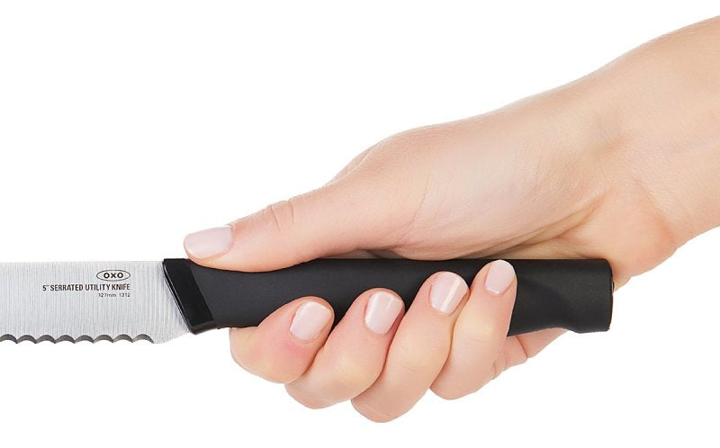 Good Grips 22181 Utility Knife, Stainless Steel Blade, Serrated Blade
