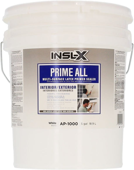 Insl-X AP-1000099-05 Primer Sealer, Flat, White, 5 gal