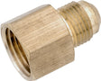 Anderson Metals 754046-0806 Pipe Connector, 1/2 in Flared x 3/8 in FPT, Brass, 750 psi Pressure