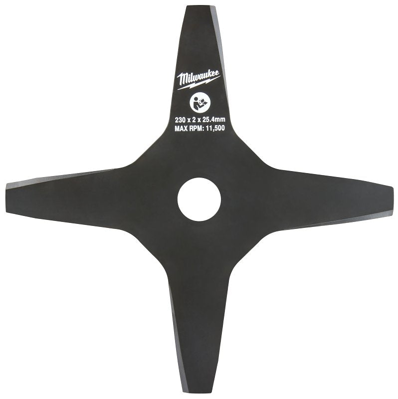 Milwaukee 49-16-2757 Brush Cutter Blade, 9 in L, 9 in W, Steel