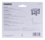 ProSource FC-Z04-C4PS Corner Brace, 4 in L, 4 in W, 5/8 in H, Steel, Zinc-Plated, 1.8 mm Thick Material