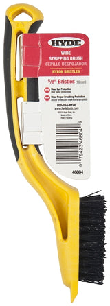 Hyde 46804 Stripping Brush, 2-1/4 x 1-1/8 in Brush, Nylon Trim, Rubber Handle